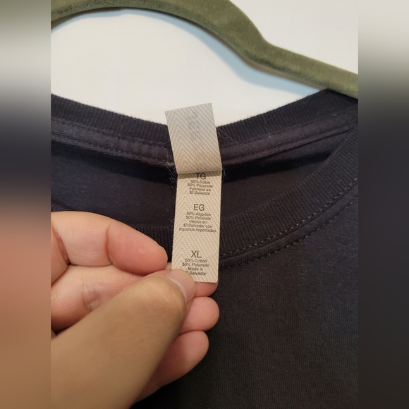 XL plaid pocket tee black - Picture 3 of 6